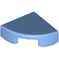 LEGO 1x1 Fliesen Rundecke 25269 - 250 Stück Mittleres Blau