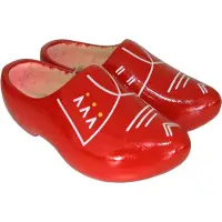 Nijhuis Original holländische Holzschuhe: Der feine Rote (Gr. 22-23)