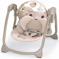 Cam il mondo del bambino Midi Babyschaukel mit Spielzeugstange | Mehr Farben verfügbar