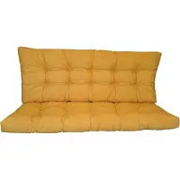 Rattani Premium Kissen , Polster für Hollywoodschaukel , Gartenschaukel , Gartenbank B 160 cm , Fb. Colore giallo (gelb)