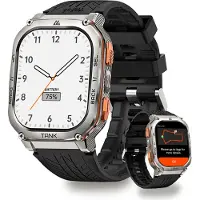Kospet 2024 Smartwatch Strapazierfähige Sportuhr für Android und iOS, 50 M wasserdicht (1.96 Zoll), 1-tlg., 410*502 Auflösungsstandard, 5ATM&IP69K