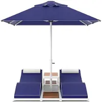 AEA Stilvoller Liegestuhl Designer Metallrahmen Exklusive Gartenliege