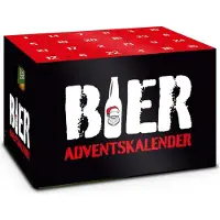 Itenga Adventskalender für Bierkasten Stülper Motiv rot schwarz weiss - Bier Adventskalender