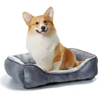 Nobleza Hundebett für Hunde 67x57cm, Rutschfestes Hundekorb, Superweicher Faserfüllung, Haustierbett Waschbar für Kleine und Mittelgroße Hunde