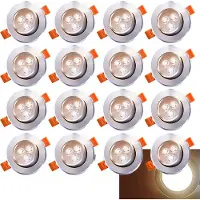 Peviasot 20X LED Spot Einbaustrahler Set Einbauleuchte Deckenleuchte Strahler IP44 3W Warmweiss