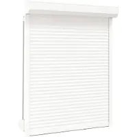 vidaXL Rollladen Weiß 120 x 150 cm Aluminium und Polyurethan