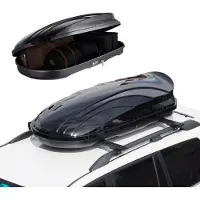 Sweiko Dachbox Gepäckbox Gepäck Dachkoffer 340L Abschließbarer Dachkoffer SUVs