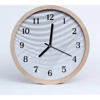 Tulup Holzuhr 30fi cm wanduhr - Kunst abstrakte Linien