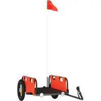 Syfax Fahrradanhänger Orange Oxford-Gewebe und Eisen