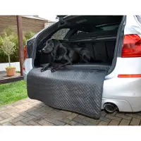 Mayaadi Home Hundebett Kofferraum Matte Schwarz XL (100x100x5x60cm) Luca Autoschondecke Kunst Leder Autositz Schutzdecke