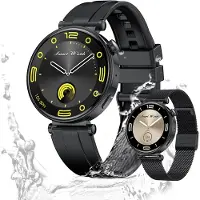 Valdus Damen Smartwatch – IP68 Wasserdicht, 1,32 Zoll AMOLED HD-Touchscreen, Telefonfunktion, Fitness-Tracker mit SpO₂, Herzfrequenz – Rosa