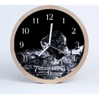 Tulup Holzuhr 30fi cm wanduhr - Eiswürfel Wohnzimmer