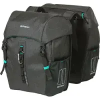 Basil Move MIK Doppeltasche 30 Liter schwarz - wasserabweisende Fahrradtasche....