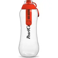 Pearlco Trinkflasche SOFT mit Filter rot 0,7 Liter