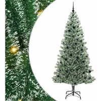 Syfax Künstlicher Weihnachtsbaum beschneit mit LED Licht 240 cm