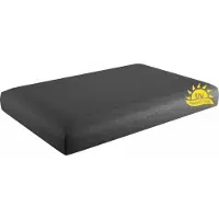 Sunnypillow Palettenkissen mit abnehmbarem Bezug UV - beständig Sitzkissen 120x60x15 cm Anthrazit