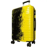Monopol Hartschalen-Koffer Mittelgroßer Reisekoffer Sierra 66 cm Trolley Größe M gelb-schwarz Motivkoffer