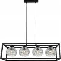 Light11 HOME Hängelampe Eleganter Käfig Kristallkugel