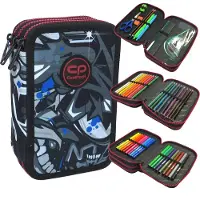Patio COOLPACK JUMPER 3 gefülltes Federmäppchen Federmappe Schülermäppchen Federtasche STREET ART