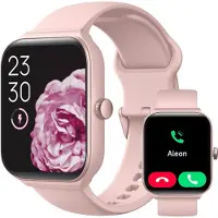 Valdus Smartwatch für Herren mit Telefonfunktion 1.95" Fitness-Tracker mit Herzfrequenz Schrittzähler Schlafüberwachung IP68 Wasserdicht Android & iOS 44 mm