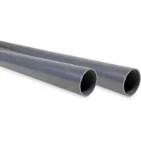 Pool Total d 50 PVC Rohr ohne Muffe grau 2x 1,5 m