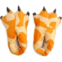 Zolta Plüsch Hausschuhe für Herren - Pantoffelnmit Tiere - Flauschige kuschel Slippers - Lustige warme Puschen für Winter - Giraffe - 40-46