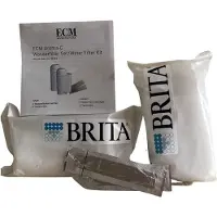 ECM Aroma-C Wasserfilter 2 Brita Saugkartuschen inkl. Kalk Teststreifen