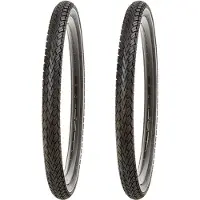 Kujo 2 Stk. 24 Zoll Fahrradreifen 24x1.75 Zoll, 47-507, Schwarz