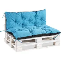 Mayaadi Home Palettenauflage Palettenkissen Kissen Palettensofa Euro Paletten Polster MH-TMPA Türkis