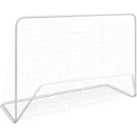 Prolenta Maison Exclusive - Fußballtor mit Netz 182×61×122 cm Stahl Weiß