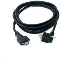 System-S USB 3.1 Gen 2 Kabel 2 m Typ C Stecker zu Stecker Panel Mount Winkel Up Down Angled 10 Gbit/s 100W
