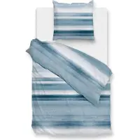 Zohome ZO! Home Renforcé Bettwäsche - Numby - Streifen, blau weiß 135 x 200 cm Streifen, blau, weiß