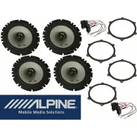 DSX Alpine passend für Seat Ibiza 6J 2008-2015 Komplett Lautsprecher Boxen Set Tür Vorn Hinten