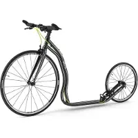 Yedoo Tretroller Wolfer 28/28 Alu Roller Scooter Sportroller Rennroller schwarz