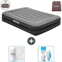 OEM Doppelbett - 2 Personen - 152 x 203 x 46 cm - Grau - Mit Pumpe - Bezug und Reparaturset