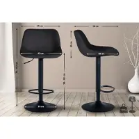 CLP Barhocker Loft Samt schwarz