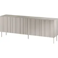 Mirjan 24 Türkommode Isla 200 4D, Kommode mit vier Drehtüren, Wohnzimmer Kollektion (Farbe: Beige)