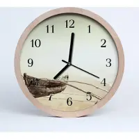 Tulup Holzuhr 20fi cm wanduhr - Boot Strand