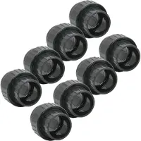 Haf 8x PVC Fittings Verschraubung mit 50mm | Klebemuffe x Klebemuffe | Adapter aus grauem PVC-U | PN16 für Rohr, Poolverrohrung, Rohrleitung & Teich