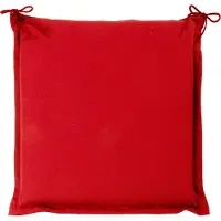 GO-DE Hockerauflage - Rot - 45 x 47 cm - unifarben