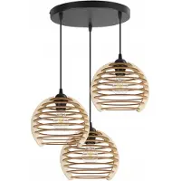 Light11 HOME Hängelampe, Deckenleuchter, Holz, LED-Lampenschirm