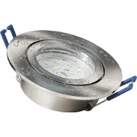 ETT LED-Einbauleuchte McShine "Flatty", Ø83mm, 5W, 400lm, warmweiß, IP44