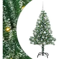 Syfax Künstlicher Weihnachtsbaum beschneit mit LED Licht 150 cm