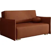 Mirjan 24 Sofa Viva Glov III, Schlafsofa mit Bettkasten und Schlaffunktion, Holzfüße, inkl. Kissen, 3-Sitzer (Farbe: Soul 08)