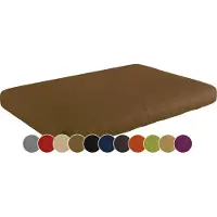 Sunnypillow Palettenkissen Outdoor, wasserdicht, UV-lichtecht - Sitzkissen 120x80x15 cm - Palettenauflage für Palettensofa für Haus und Garten - Palettenpolster für Palettenmöbel - Kissen Braun