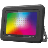 Braytron 50w LED Fluter Außenleuchte Strahler RGB mit Fernbedinung aus Aluminium dimmbar