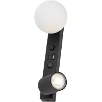 Licht-Erlebnisse Spot Lampe Wand Metall Glas GU10 verstellbar Schwarz Weiß länglich Modern Wandleuchte