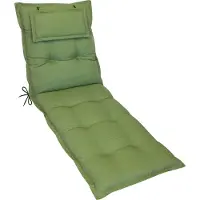 Kettler Herlag Liegenauflage AVA Sun-Guard 190x60x9cm Oliv Polster für Gartenliege extra dick Kopfpolster UV- & Fleckschutz