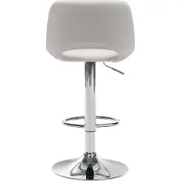 CLP Barhocker Camden Samt chrom creme