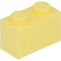 LEGO : 100x Stein 1x2 in 'Bright Light Yellow'